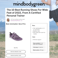 MindBodyGreen Says Xero Shoes' Prio is the Best Running Shoe for Wide Feet