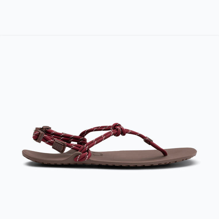 Xero Shoes Genesis brown sole with the sandal toe facing right