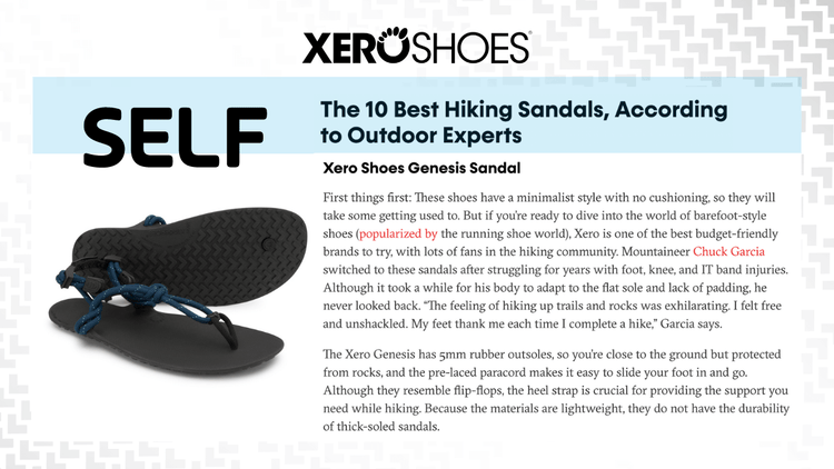 SELF Recommends Best Hiking Sandal from Xero Shoes