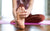 Woman stretching foot