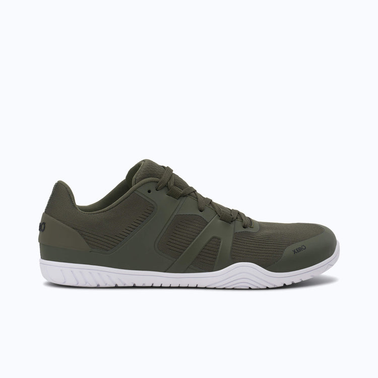Xero Shoes 360 Rally Men Shoe in Army Green with Toe Facing Right