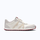 Xero Shoes Wynn Women Shoe at Off-White and Red with Toe Facing Right