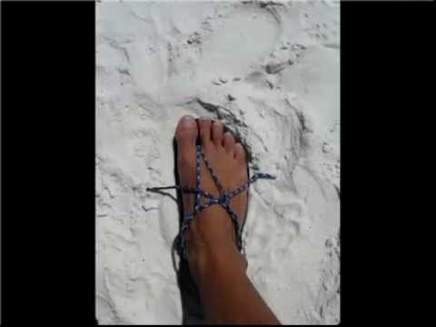 How to Tie - Barefoot Running Sandal Tying - Raymond Mack&#039;s Double-Thong - Xero Shoes