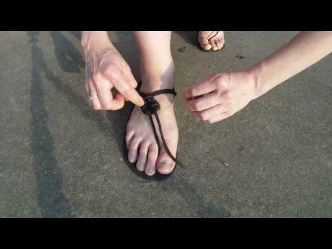 How to Tie Huaraches - &quot;Cute Shoes&quot; Style.mov