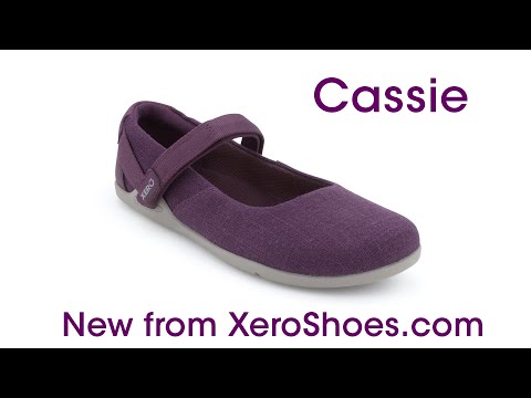 A MaryJane style minimalist hemp canvas shoe - Cassie by Xero Shoes