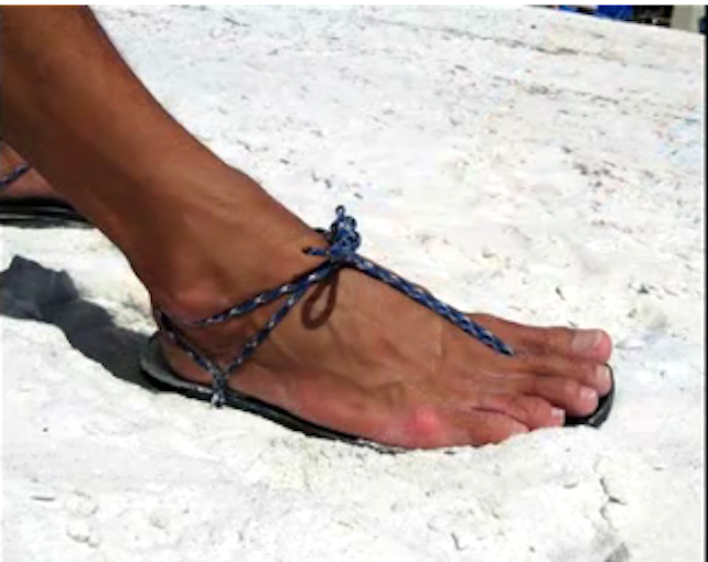 diy barefoot running sandals