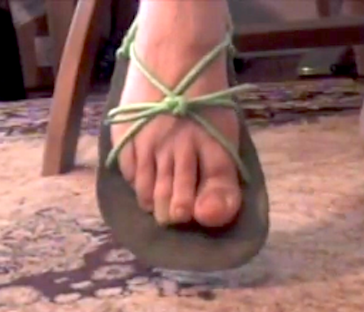 Sonja's No-Toe huarache running sandal 
