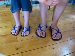 diy barefoot running sandals