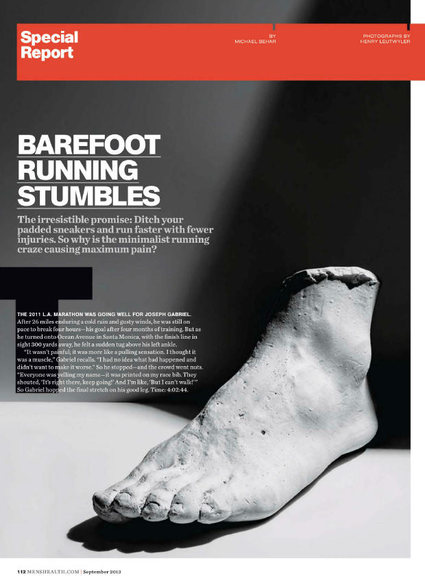 Men's Health Barefoot Running Stumbles