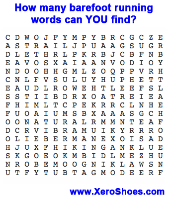 Play the barefoot word finder game