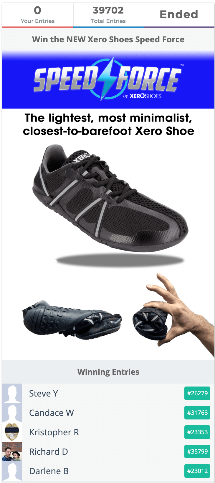 xero shoes speed force men's shoe