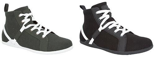 hemp canvas high-top casual sneaker