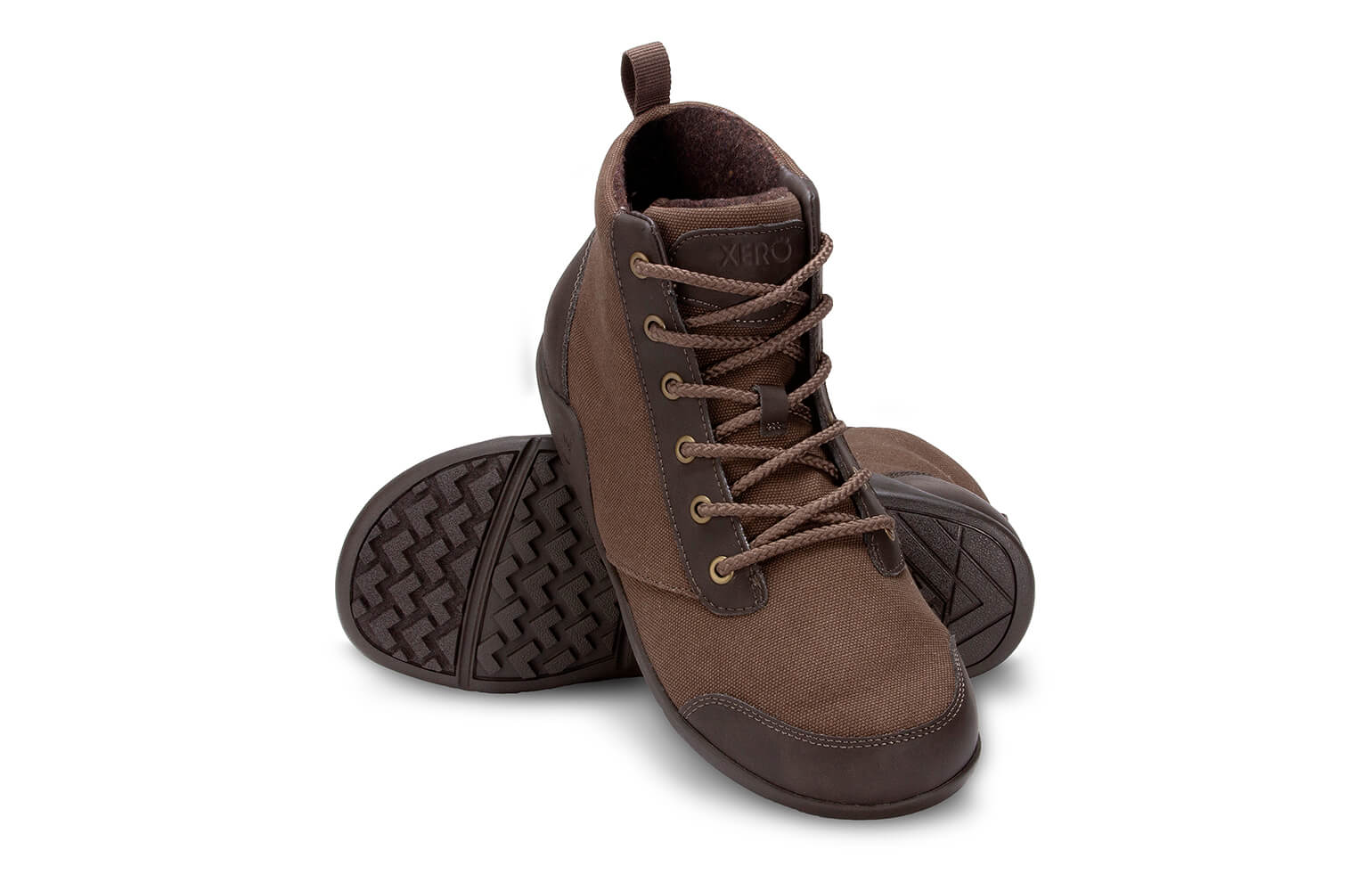 Xero Shoes Denver Leather Brown men's boots - Mugavik Barefoot