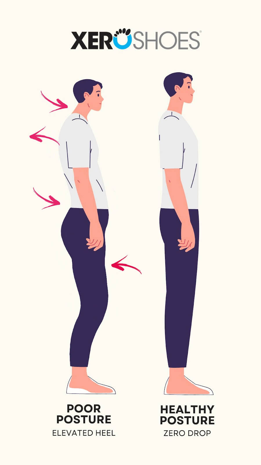 The normal standing upright posture