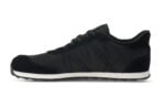 Wynn men's black and white retro athletic shoes, side view